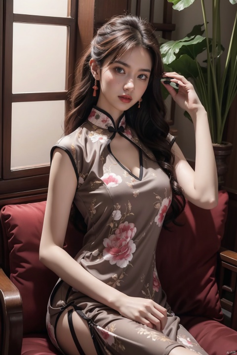 Best quality, masterpiece, photorealistic, 32K uhd, official Art,
1girl, dofas, solo, (china dress)
