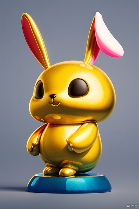 stuffed bunny ,large ears. golden