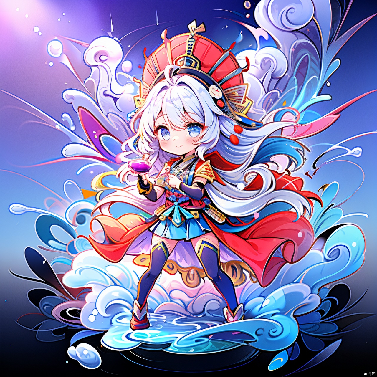  masterpiece, best quality, backlight,3dstely,Chineseclothes,chibi,composition, spiral composition,fbk,anthropomorphic, cute, {owl's head},owl ,one_girl,sword,Cup, warrior,godness of war, Cuiyu Armor,Shang Dynasty,dofas,GBH,sprinkle water,qgirl,raise your head and keep your chest straight,arrogant,{combat}, {armor}, bronze, serious, looking up, Action games,Combat posture,A sword at his waist,{jump},{A huge wine jug},a dragon, HTTP, qgirl,{Armor}, {Metal wrist brace},fighting_stance,general, bartending