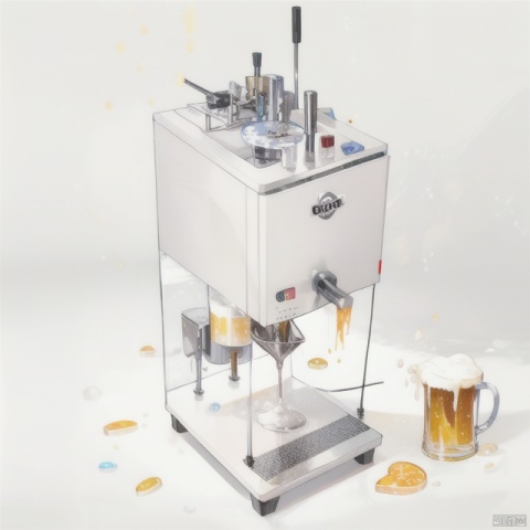  masterpiece, best quality,Craft beer machine, 