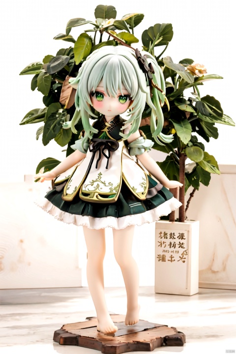  best_quality, extremely detailed details, loli,underage,((shrot)),1_girl,solo,full_body,cute_face,pretty face,extremely delicate and beautiful girls,(beautiful detailed eyes), green_eyes,+_+,white_and_green_hair,barefeet,hung_arms,
white_background,nahida (genshin impact), handmade style, (\MBTI\), (\shen ming shao nv\)
