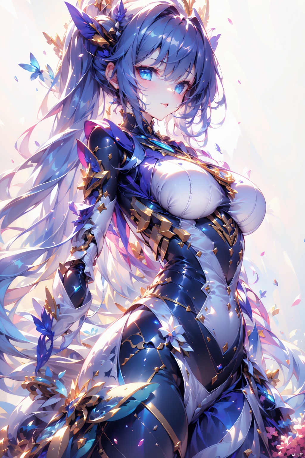  (original) , (very detailed wallpaper) , very detailed illustrations, (1 Girl) , beautiful eyes, (delicate face) , perfect detail,
((mechanical parts)), mechanical spine, mechanization, future, wide hips, laboratory, ((mecha)), stylish energy \(module\), repairing, smile
 (best lighting) , (super complex detail) , 4K Unity, (super detailed CG: 1.2),(8K:1.2),lifelike,流光, eula (genshin impact), bachong, mecha, mecha_robot, [(white background:1.5)::5], cosmos