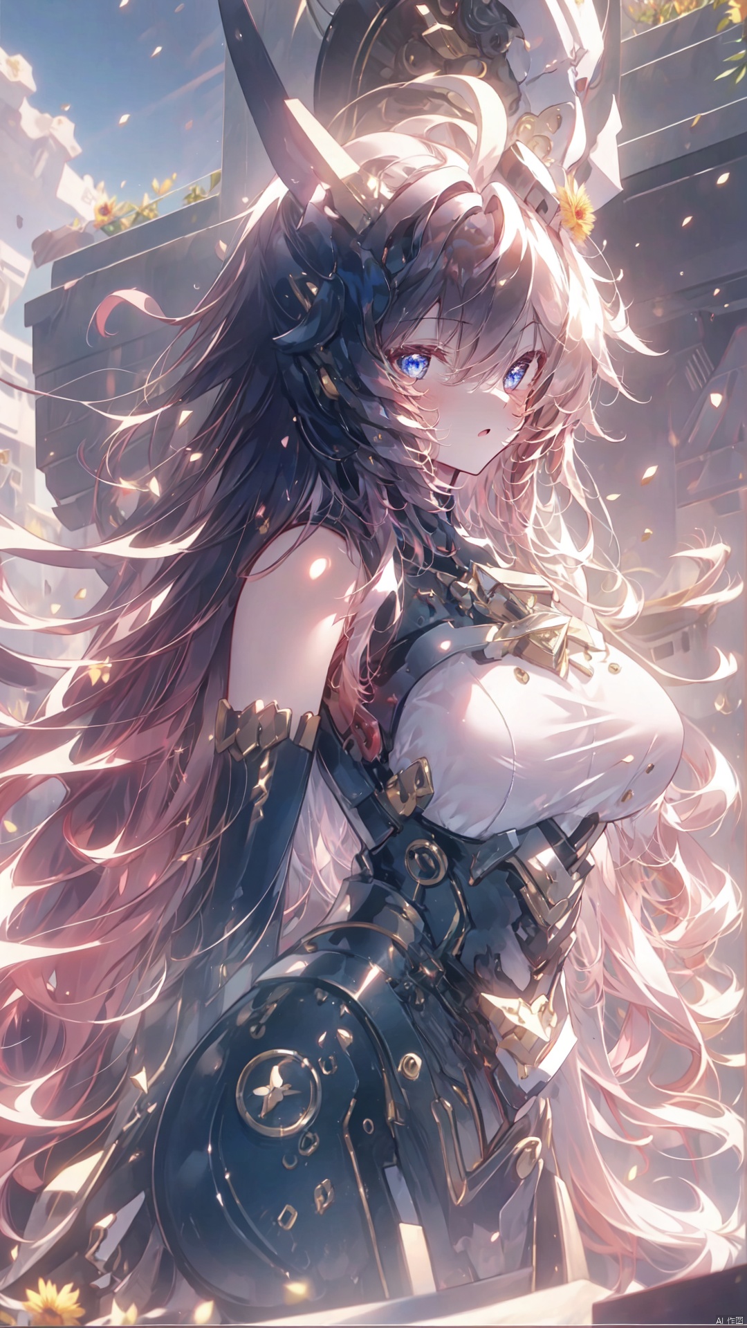  finely detail, Depth of field,(((masterpiece))),((extremely detailed CG unity 8k wallpaper)),best quality, high resolution illustration,Amazing,highres,intricate detail,(best illumination, best shadow, an extremely delicate and beautiful),
1girl, long_hair, barefoot, bare_legs, bare_shoulders, sleeveless,looking_at_viewer, coconut,Lilac eyes,Lovely face,open one's mouth,The color is reddish
(((Tyndall effect))),dappled sunlight,flower, sunflower, palm_tree,food,beach, fruit, potted_plant, day, cloud, ocean, lemon, outdoors, red_flower, sky, palm_leaf, flower_pot, Beautiful and detailed water,horizon, sand, Beautiful blue sky and white clouds, nahida \(genshin impact\), lumine \(genshin impact\), Pink Mecha,流光