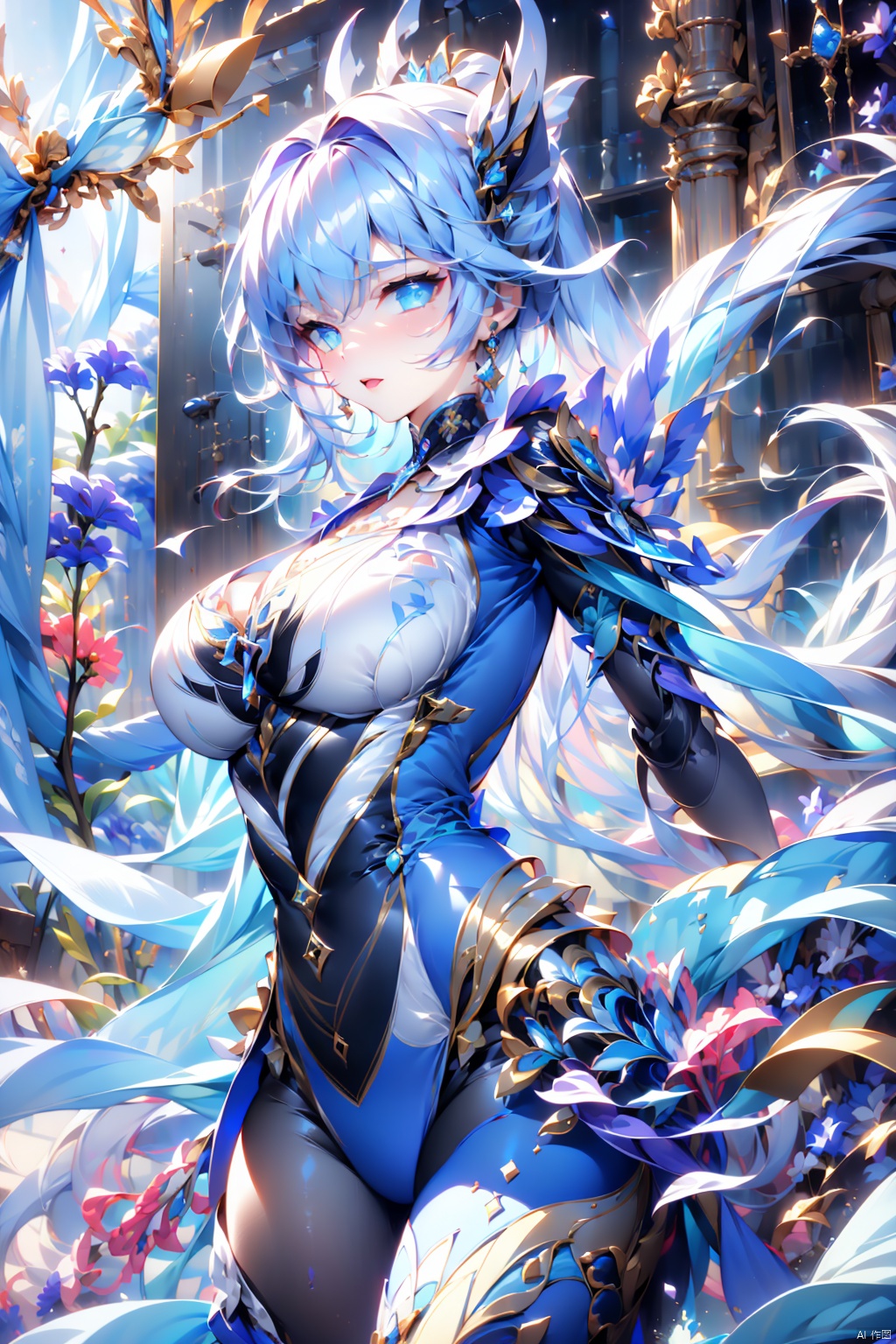  (original) , (very detailed wallpaper) , very detailed illustrations, (1 Girl) , beautiful eyes, (delicate face) , perfect detail,
((mechanical parts)), mechanical spine, mechanization, future, wide hips, laboratory, ((mecha)), stylish energy \(module\), repairing, smile
 (best lighting) , (super complex detail) , 4K Unity, (super detailed CG:1.2),(8K:1.2),lifelike,流光, eula (genshin impact), bachong, kamisato ayaka, Pink Mecha, AkagiV5, jiahe, backlight, 1girl