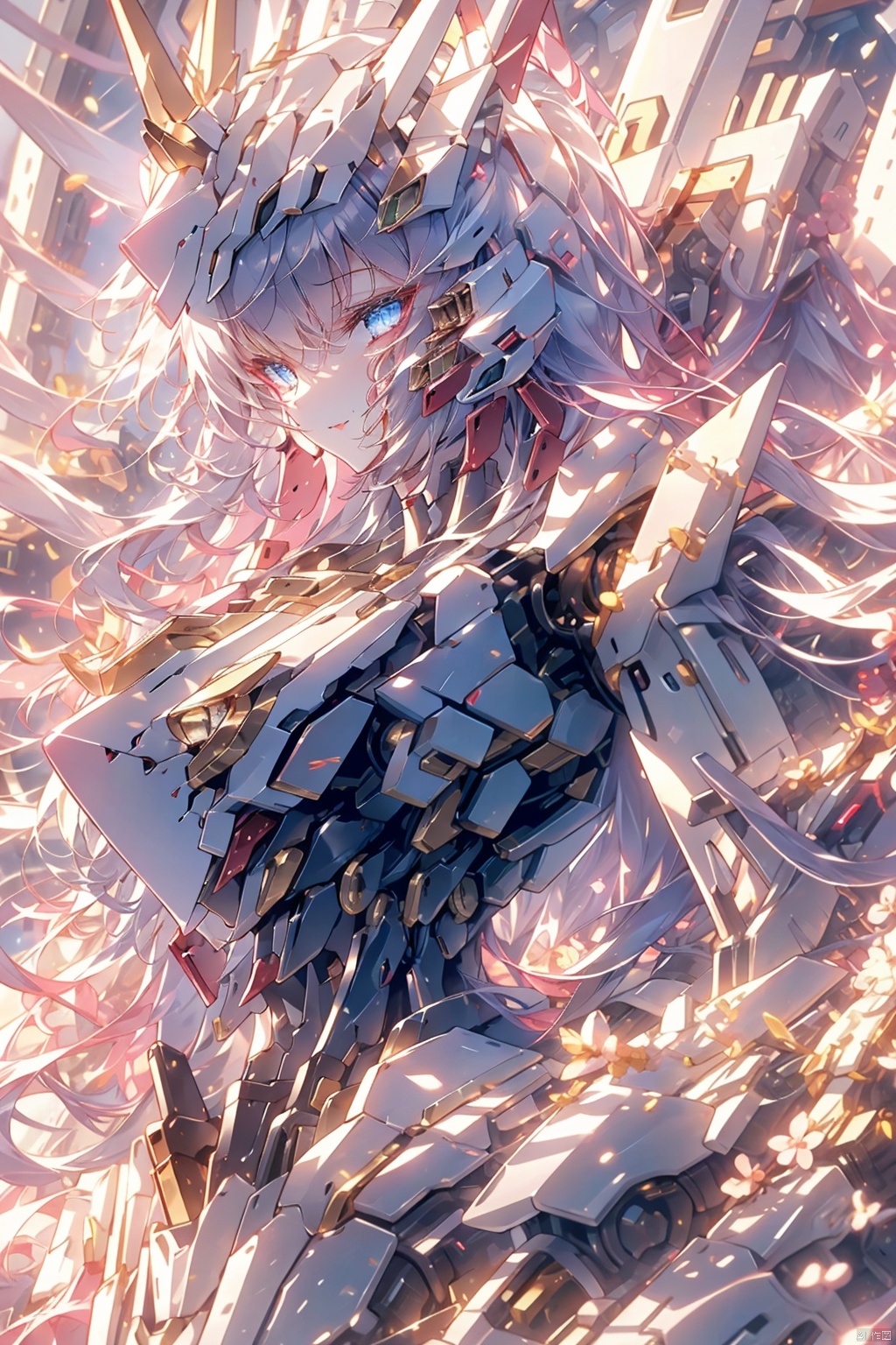  (original) , (very detailed wallpaper) , very detailed illustrations, (1 Girl) , beautiful eyes, (delicate face) , perfect detail,
((mechanical parts)), mechanical spine, mechanization, future, wide hips, laboratory, ((mecha)), stylish energy \(module\), repairing, smile
 (best lighting) , (super complex detail) , 4K Unity, (super detailed CG:1.2),(8K:1.2),lifelike,流光, eula (genshin impact), bachong, kamisato ayaka, Pink Mecha, AkagiV5