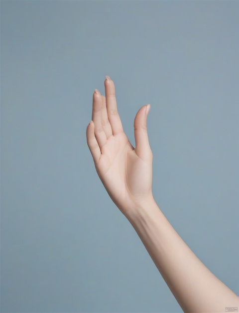 An outstretched slender hand