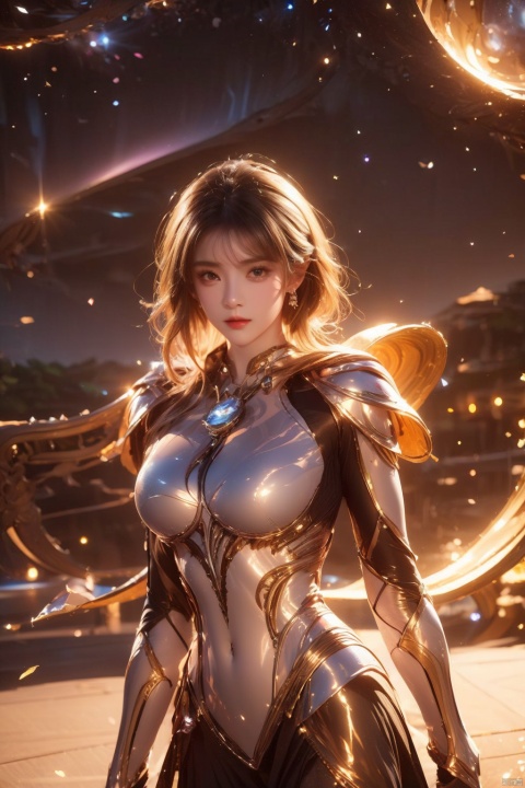  masterpiece,best quality,extremely high detailed,intricate,8k,HDR,wallpaper,cinematic lighting,(universe:1.4),Silver armor,glowing eyes,anthropomorphic rabbit mecha,red jewel, Armor inlaid with gemstones,xiaowu, jiqing, babata, qingyi, (\shen ming shao nv\),large breasts