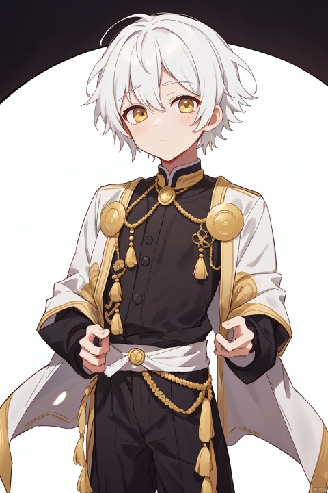  male:1,The male Western Region dancer, bulge, white hair, gold eyes, (male:1), WZRYdiaochanYYWN, 1BOY, shota, zycpp,