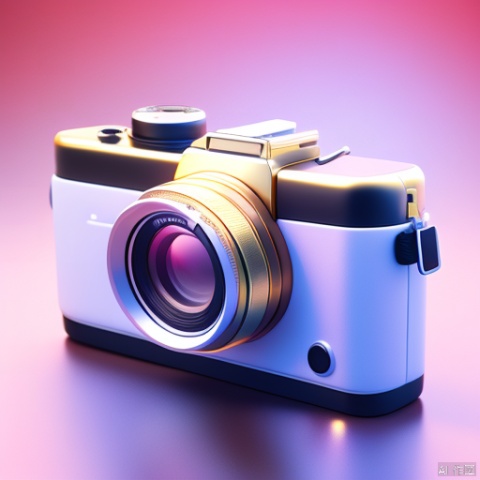 (Representative, highest quality, Best Quality, Official Art, Aesthetics Aesthetics :1.2), Icon, one camera, Gold, Simple background, Game Icon Institute 3d,