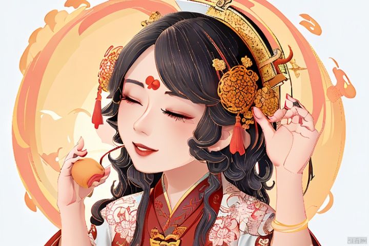 a gongbi painting of a 5 years old black long hair chinese qing dynasty girl wears pink hanfu, tangled jewelry, round face, extremely minimalism portrait, geometric shapes, matte light yellow background, in the style of crisp neo-pop illustrations, animated gifs, dolly kei, cartoon-like characters, close-up, head view, bold, cartoonish lithographs
﻿,Cockatiel\(IP\), masterpiece, best qualit, surfing, bird, cloud, sky, sunglasses, palm, coconut, holding the coconut, smile, close eyes, colorful crown, beak, sea wave,