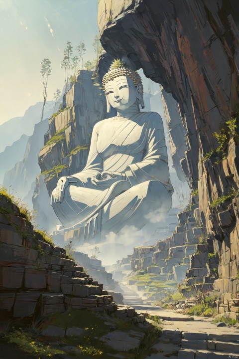 Big Buddha in the mountain wall
