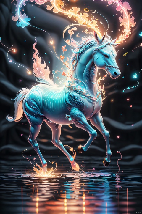 Ignite the colorful horses