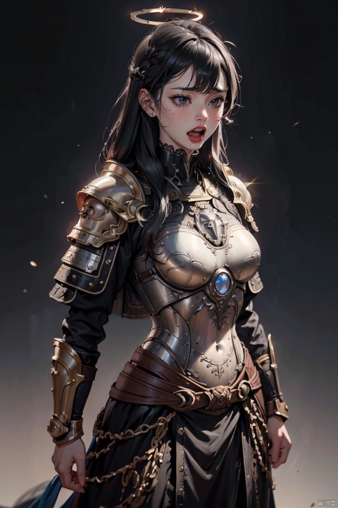  high definition,color trace, (High quality, High resolution, High quality, Fine details), Realistic, solo, 1girl,male focus,black theme,white armor,long hair, hair over shoulder,bangs,black hair,blue eyes,fighting stance,(High quality, High resolution, Fine details), Realistic, simple background,solo, curvy women, sparkling eyes, (Detailed eyes:1.2), Oily skin, Dramatic Shadows, SGZ2, , , BY MOONCRYPTOWOW, zskj,HALO, Armor,PHYCHEDELIC,Warrior,