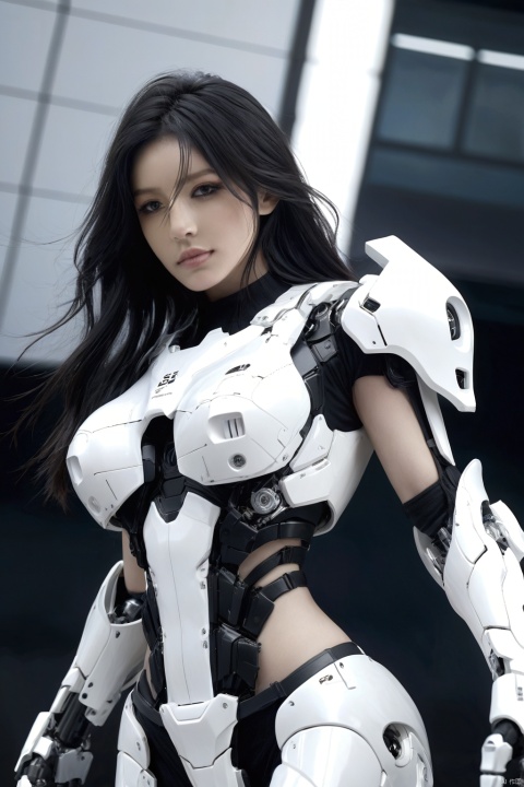  HUBG_Mecha_Armor,
1 girl, huge breasts, big chest,full body:1.5, messy black long hair, realistic, perfect murge, white Mecha body,Young beauty spirit .Best Quality, photorealistic, ultra-detailed, finely detailed, high resolution, perfect dynamic composition, sharp-focus,b3rli,dongtan dress,

taken by Canon EOS,SIGMA Art Lens 35mm F1.4,ISO 200 Shutter Speed 2000,Vivid picture,