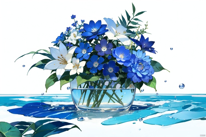 blue Flower Sea