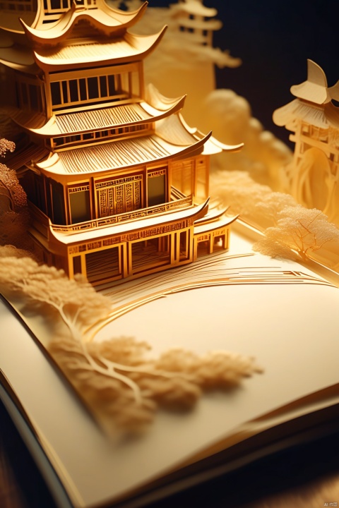 Screen Description
Semi-transparent embroidery, top light, backlight, a lighted book, seated in front, detailed art style, paper sculpture, geographic photo, high-resolution image, paper cut book design of an oriental palace, tilted photography style, 8k resolution, night scene, photo taken with a Nikon D750 with lights on top, cityscape style, intricate woodwork, grandiose gauges, Chinese book model, golden light style, pencil art illustration, high-resolution image, site-specific artwork, I can't believe how beautiful this is, negative hints, flowing golden art, light silk transparent material style, abstract design, ethereal phantom, lifelike, black and white tones.