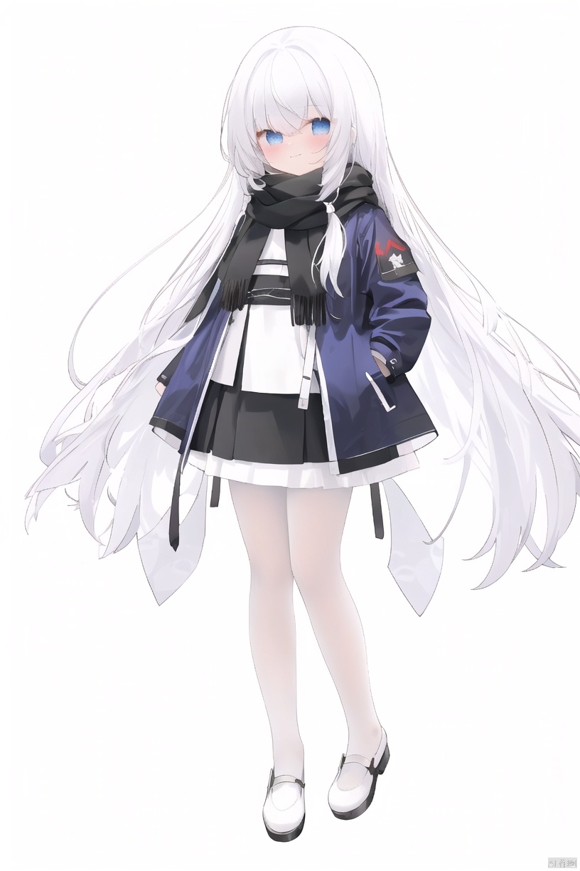  chen_bin,thin,very long hair,white hair,small breasts,blue eyes,closed mouth,(black scarf),white coat,black skirt,socks,happy,couldly,sky,snow,mountain,pine tree,plum blossom,(red-crowned crane),(Chinese style building),masterpiece,best quality,official art,extremely detailed CG unity 8k wallpaper,cozy anime,backlight, mahiro, [(white background:1.5)::5], (wide shot:0.95), Dynamic angle, fanxing, (full body), cozy anime, white pantyhose