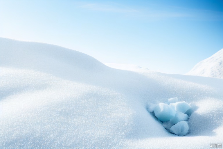 outdoors, sky, day, cloud, blue sky, no humans, scenery, snow, ice, mountain