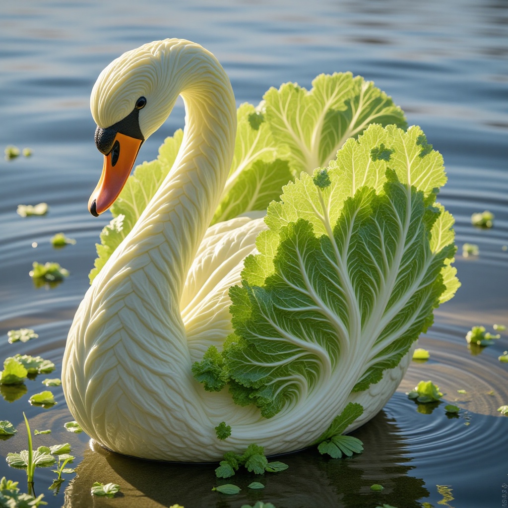 pic,Cabbage swan,