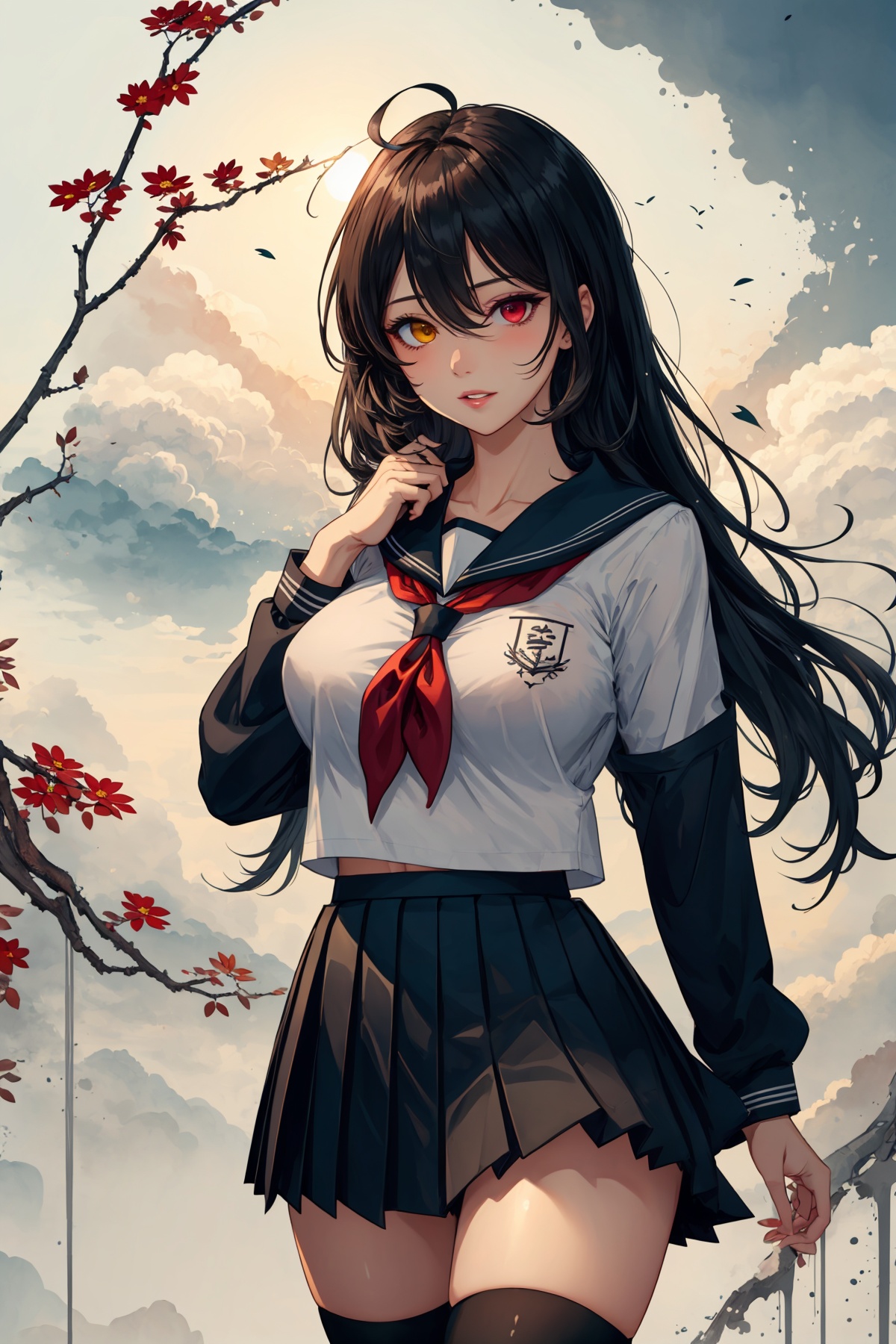 1girl,  solo,  mature face on Tensor.Art