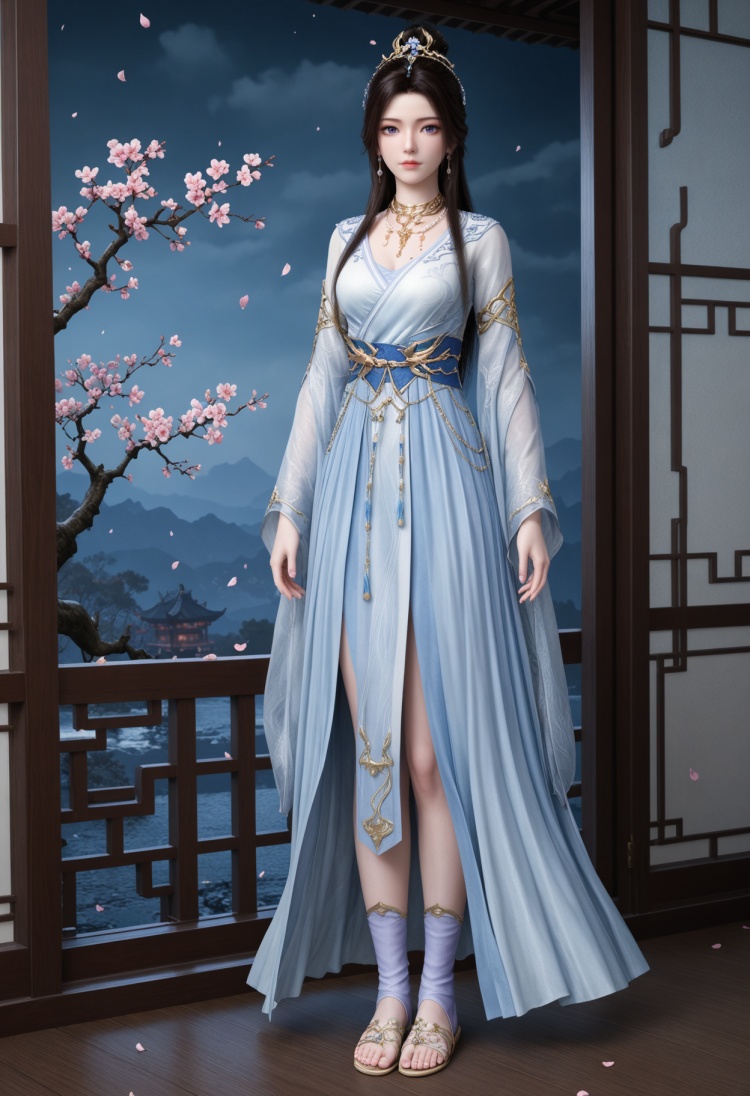 紫灵白衣服装2-国漫-Illustrious光辉 by 云落 on Tensor.Art