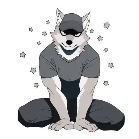 artist:juliathedragoncat,  sato_bna,  grey fur on Tensor.Art