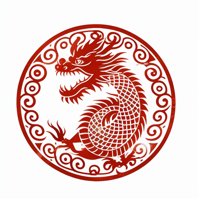 dragon pattern,flat,white background,round image,<lora:lbc_Dragon_pattern:0.8>,