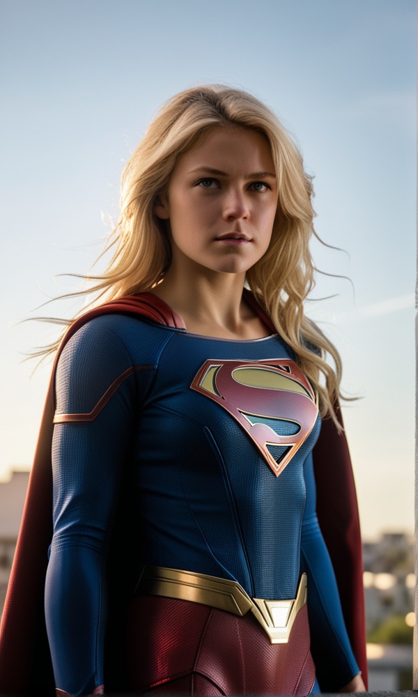 (Raw,  Analog portrait photo of Kara Zor El),  sci-fi superhero style on Tensor.Art