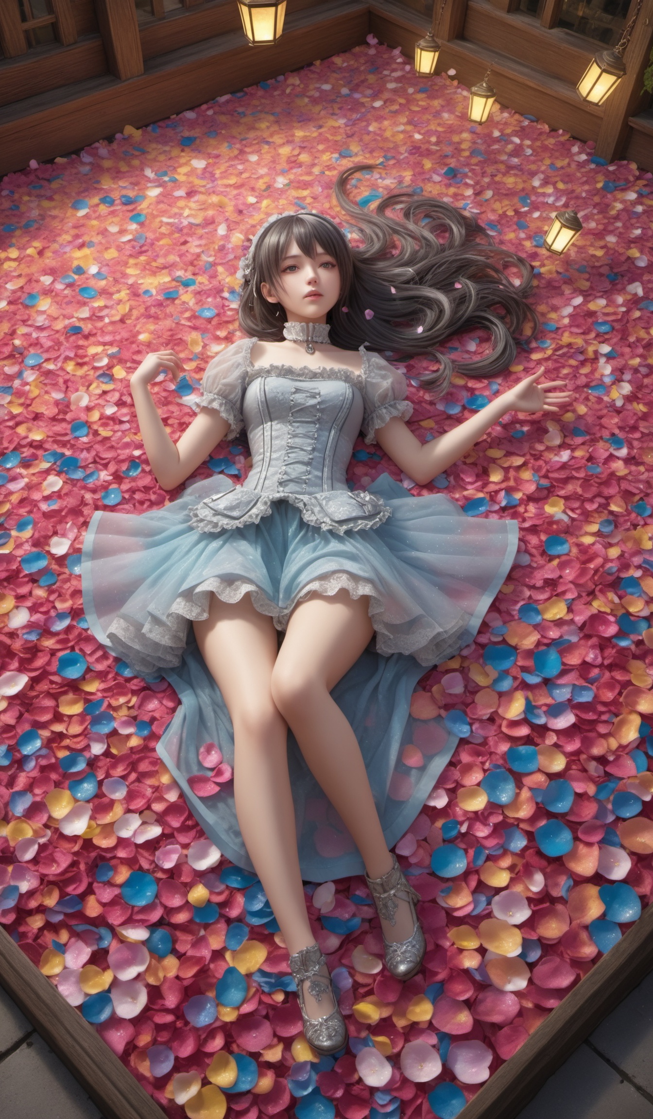 peerlessly beautiful idolmaster ,  beautiful detailed eyes,  (see-through_clothing) on Tensor.Art
