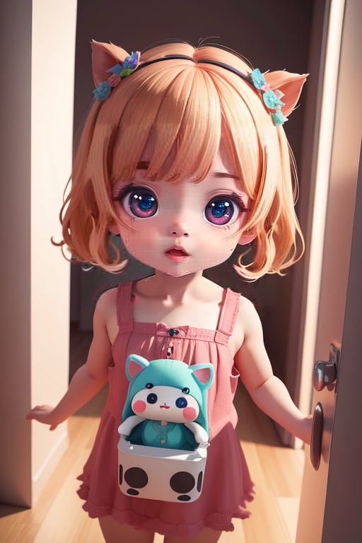 (((highres:1.3))),(((absurdres:1.3))),1girl,loli,kawaii,solo,child,fair_skin,chibi,baby face,park,C4D,OC,full_shot,looking_at_viewer,<lora:Q版人物形象-墨即-V1:1>,