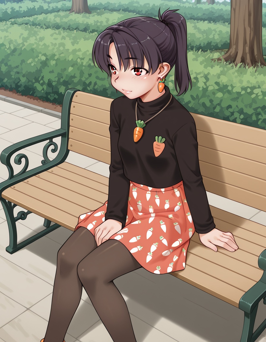 ktstyle1girl,  ponytail,  black hair on Tensor.Art
