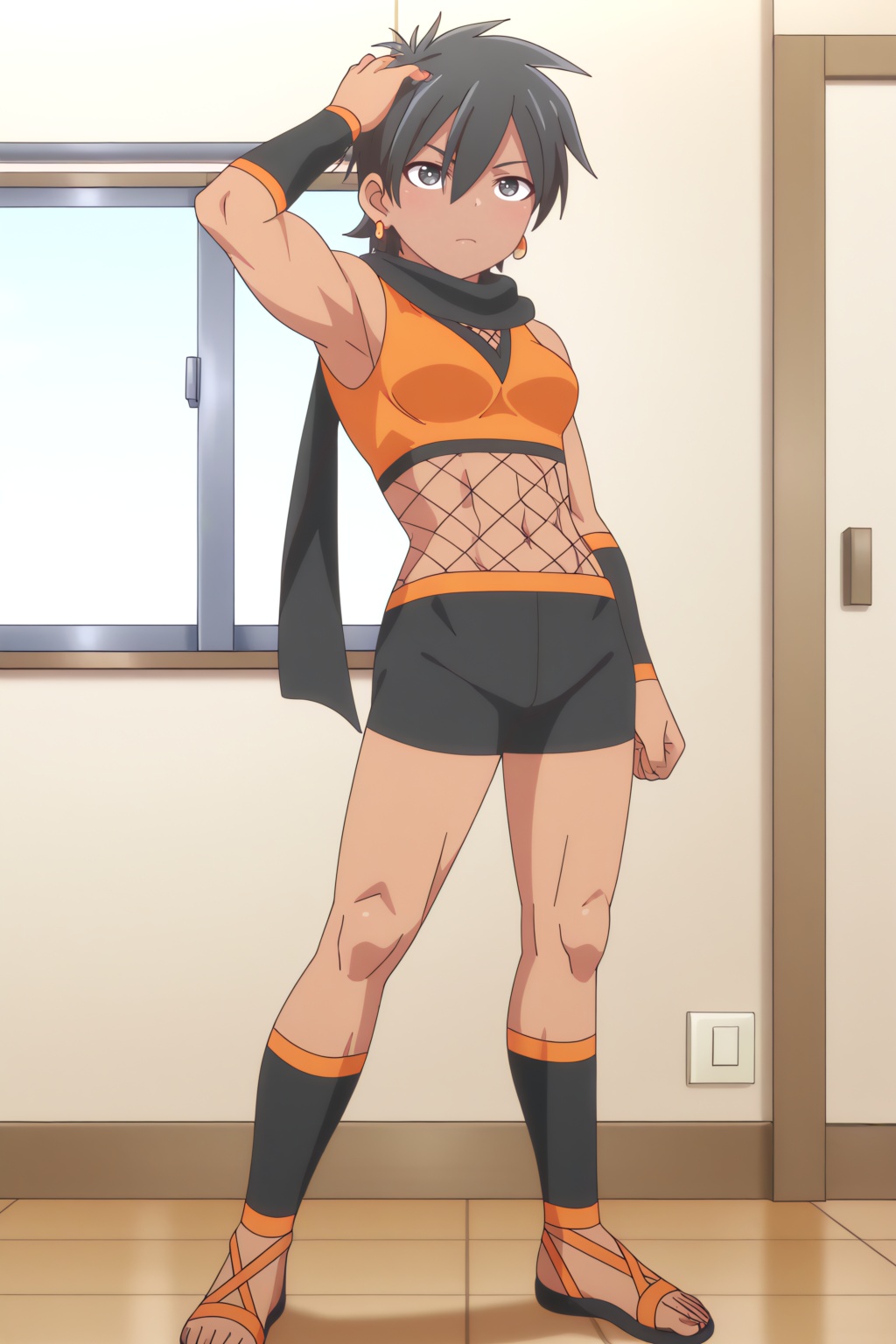 Kanie Kusagakure,  midriff,  armpits on Tensor.Art