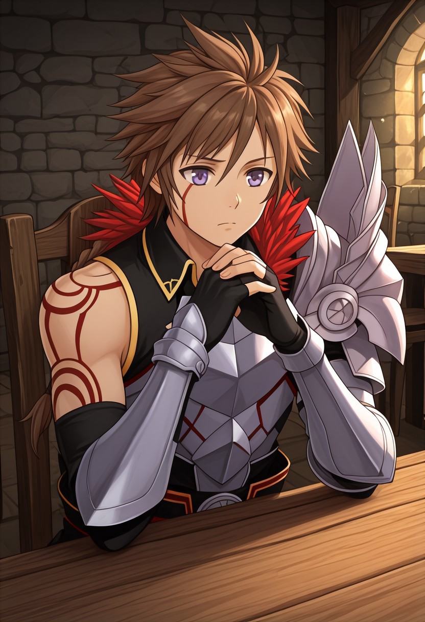 Anime,  solo male,  male focus on Tensor.Art