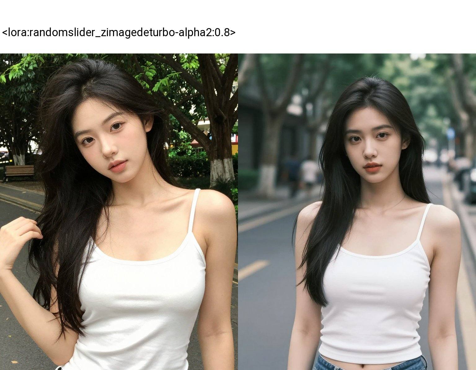 1girl,  street,  cleavage on Tensor.Art