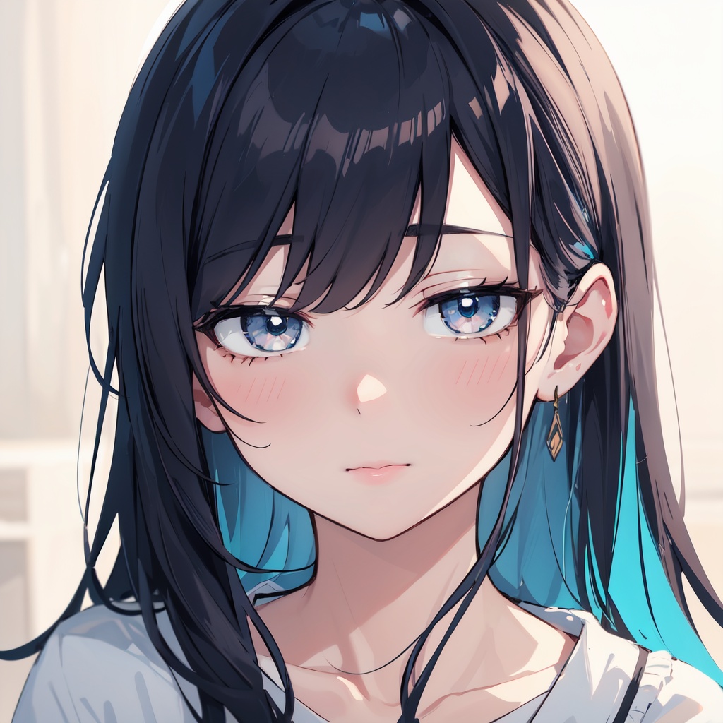 kawaii illustration,  colorful sketch,  emo girl on Tensor.Art
