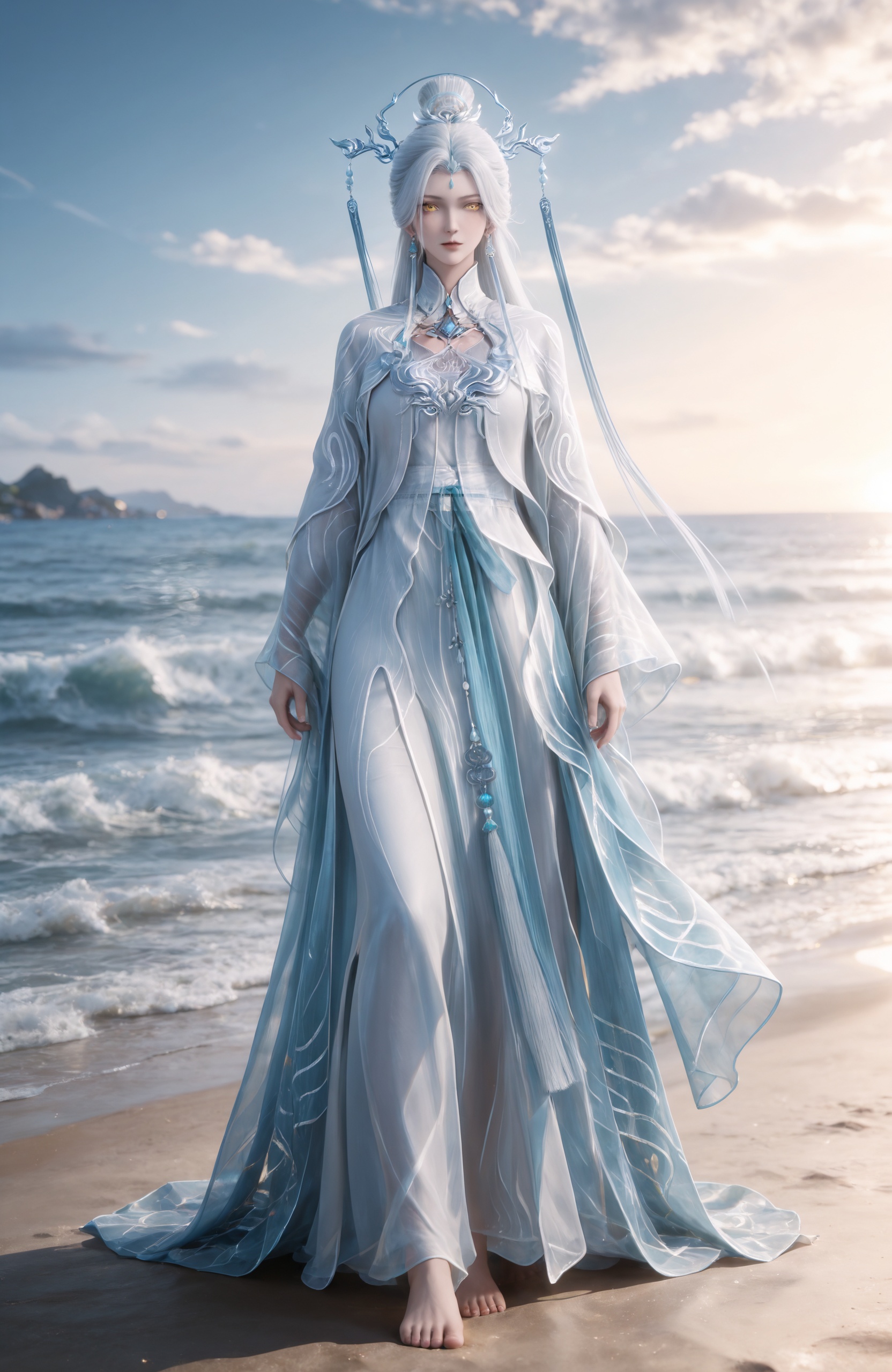 1girl,  white hair,  long hair by 天海TianHai on Tensor.Art