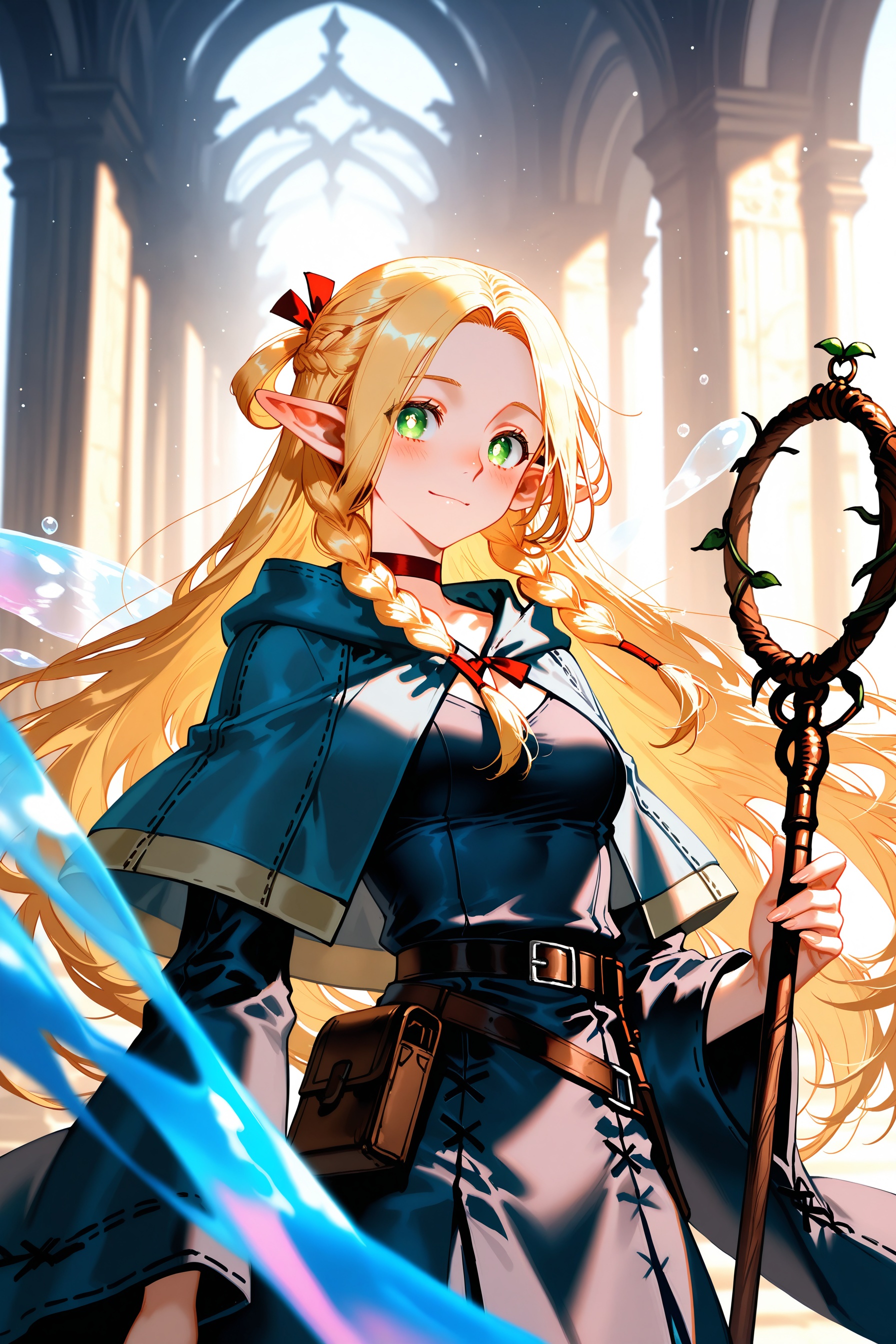 JKC,line art,marcille donato,marcille donato,manga,line art,1girl,(****1.3）,elf,blonde hair,long hair,braid,twin braids,pointy ears,green eyes,choker,capelet,dress,belt,pouch,holding staff,detailed eyes,cover arts,masterpiece,ultra detailed,best quality,source_anime,1girl,smile,Takahashi Rumiko Style,Makoto Shinkai style,light_pink and light_blue,1girl,XUER XUER guangying,1girl,solo,1girl,solo,breasts,Expressionless,medium breasts,highly detailed,ultra-high resolution,32K UHD,sharp focus,best-quality,masterpiece,Emotionalization,golden hour,unconventional supreme masterpiece,masterful details,in the style of fashion photography,closed mouth,Takahashi Rumiko Style,(eye_shadow),(well structured, well composed, clear, original, beautiful),A detailed digital illustration,JKC,mature female,wife,(anime),A shot with tension,(Visual impact),(masterpiece, best quality:1.2),offcial art,colorful,movie perspective,advertising style,iridescent textures,(Anime:1.1),translucent,soft neon pink light,ethereal ambiance,delicate details,magical atmosphere,concept art,highly detailed,ultra-high resolution,32K UHD,sharp focus,best-quality,golden hour,temperate atmosphere,with a high-end texture,Dynamic Angle,Dynamic posture,marcille donato,elf,pointy ears,long hair,twin braids,hair ribbon,red choker,blue capelet,robe,long dress,blue dress,long sleeves,red ribbon,belt,wide sleeves,skirt,pants,pants under skirt,sandals,white footwear,Random action,medium breasts,ancient ruins,column,statues,submerged,mysterious atmosphere,blue-gray color palette,low light,shadowy figures,exploration,decrepit architecture,light beam,central pillar,fantasy art,digital painting,concept art,(upper body:1.3),close-up, looking at viewer,face focus, eye trail,backlighting,blue and white theme,depth of field,cinematic lighting,light particles,lens flare, (artist:quasarcake:0.8),extreme aesthetic,(wlop:0.6),masterpiece,best quality,good quality,newest,year 2024,year 2023,very aesthetic,absurdres,Visual impact,A shot with tension, ultra-high resolution,32K UHD,sharp focus,best-quality,masterpiece,Emotionalization,unconventional supreme masterpiece,masterful details,temperate atmosphere,with a high-end texture,in  the style of fashion photography, (Visual impact:1.2),giving the poster a dynamic and visually striking appearance,impactful picture,offcial art,colorful,splash of color,movie perspective, masterpiece,best quality,amazing quality,very aesthetic,absurdres,best quality,newest,,,