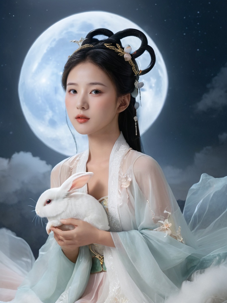 Portrait of an asian girl,  beautiful face, on Tensor.Art