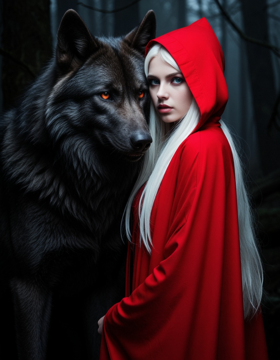 surreal,  mystery,  angry wolf on Tensor.Art