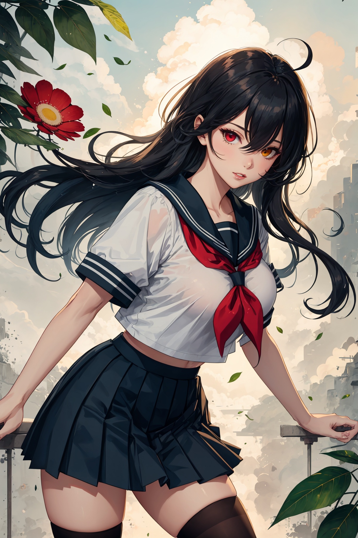 1girl,  solo,  mature face on Tensor.Art