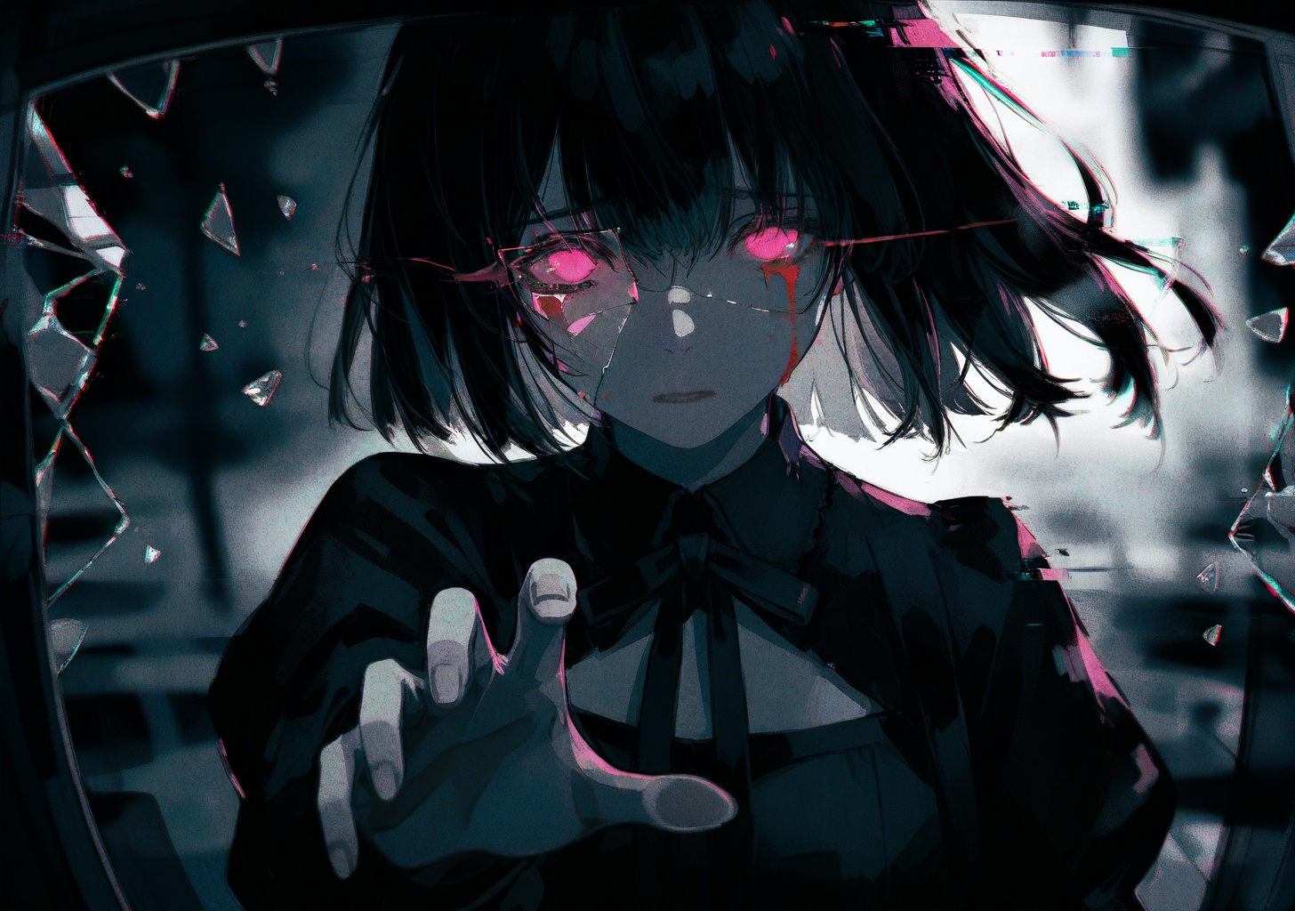 96yottea,  1girl,  disintegration by shuluo14 on Tensor.Art