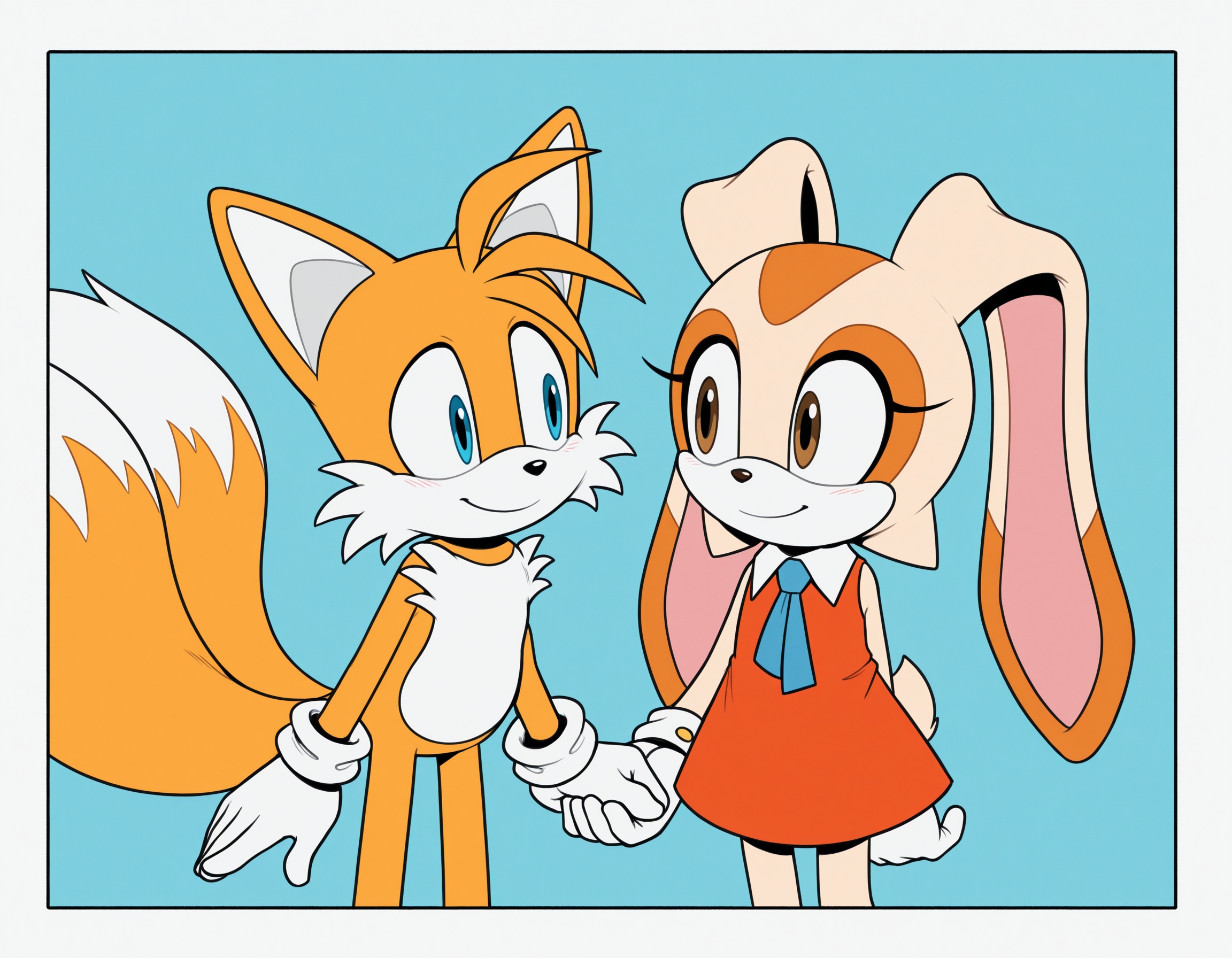 cream the rabbit,  lagomorph,  orange dress on Tensor.Art