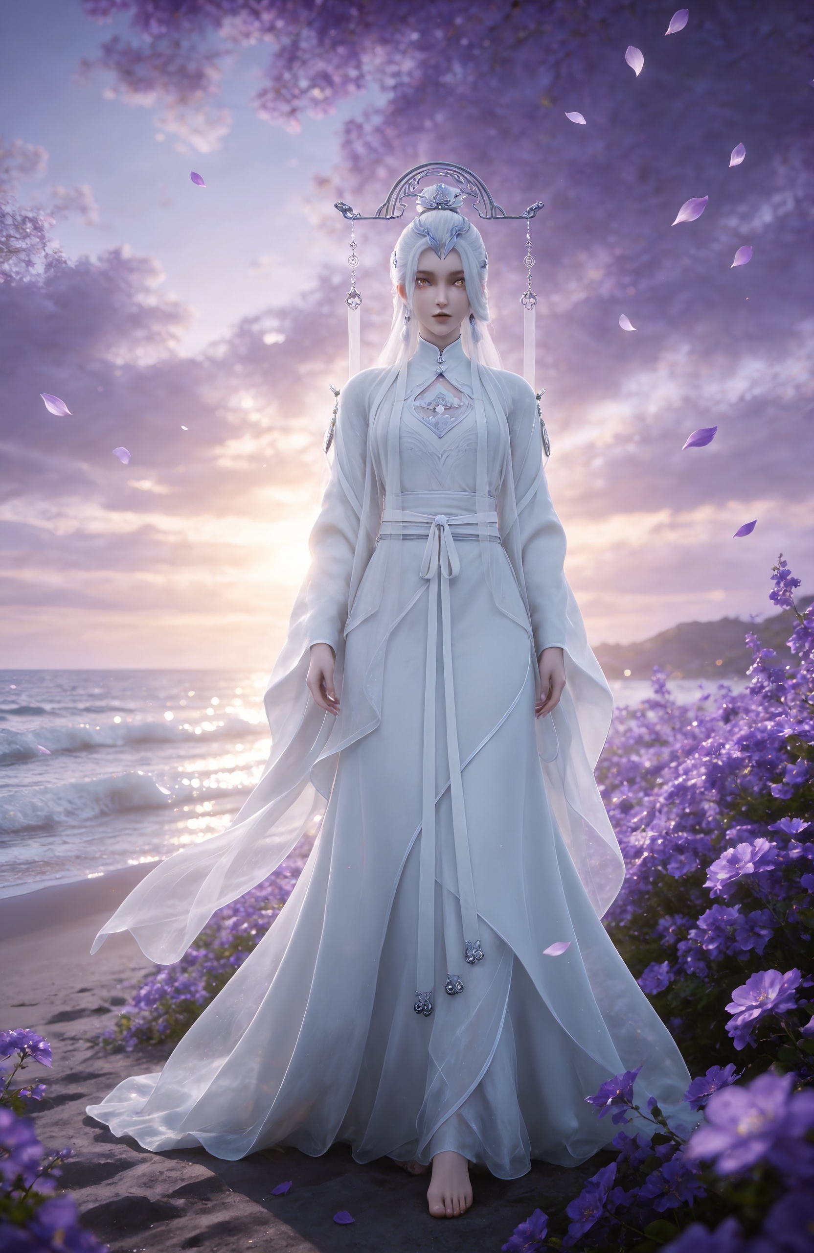 1girl,  white hair,  long hair by 天海TianHai on Tensor.Art