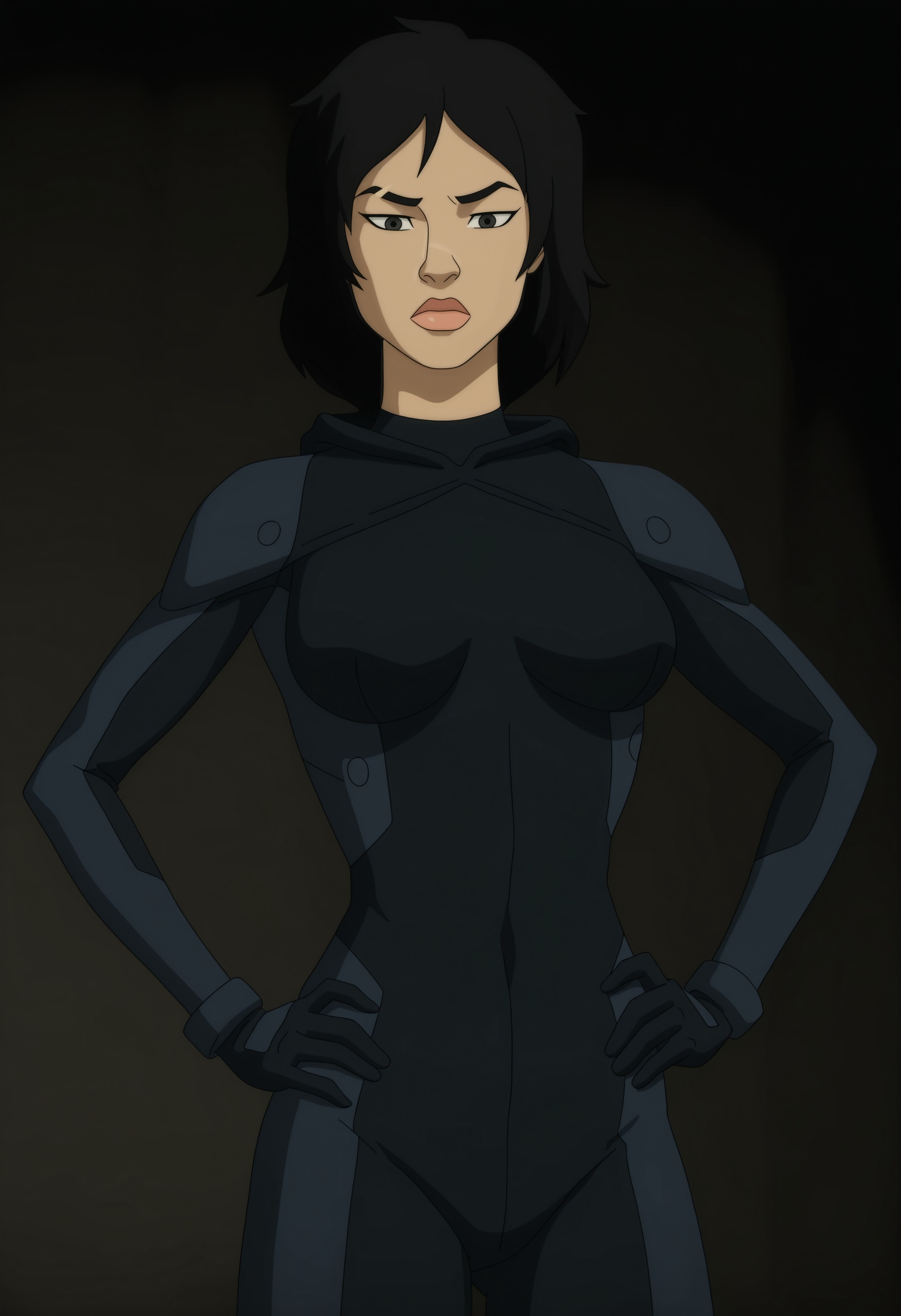 rphilf,  black hair,  bodysuit on Tensor.Art