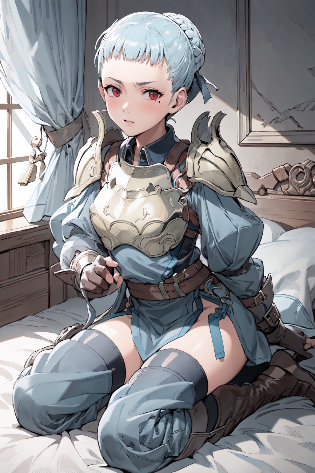 wariza,  blush,  looking at viewer on Tensor.Art