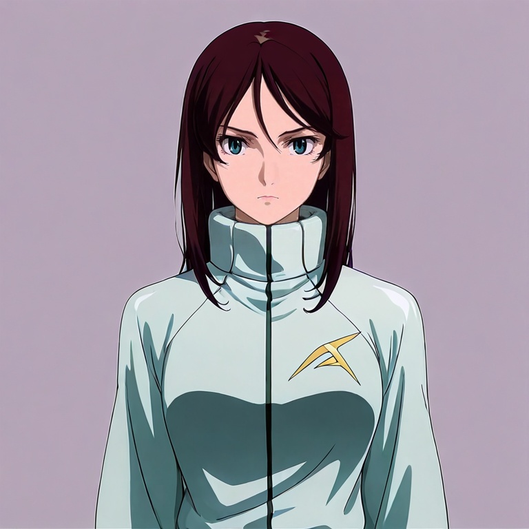 masterpiece, best quality,solo,(grey background:1.2),simple background,1girl,looking at viewer,  anime_style, ad_2312_style, gundam_oo_style<lora:A.D.2312_gundam_OO:0.8>