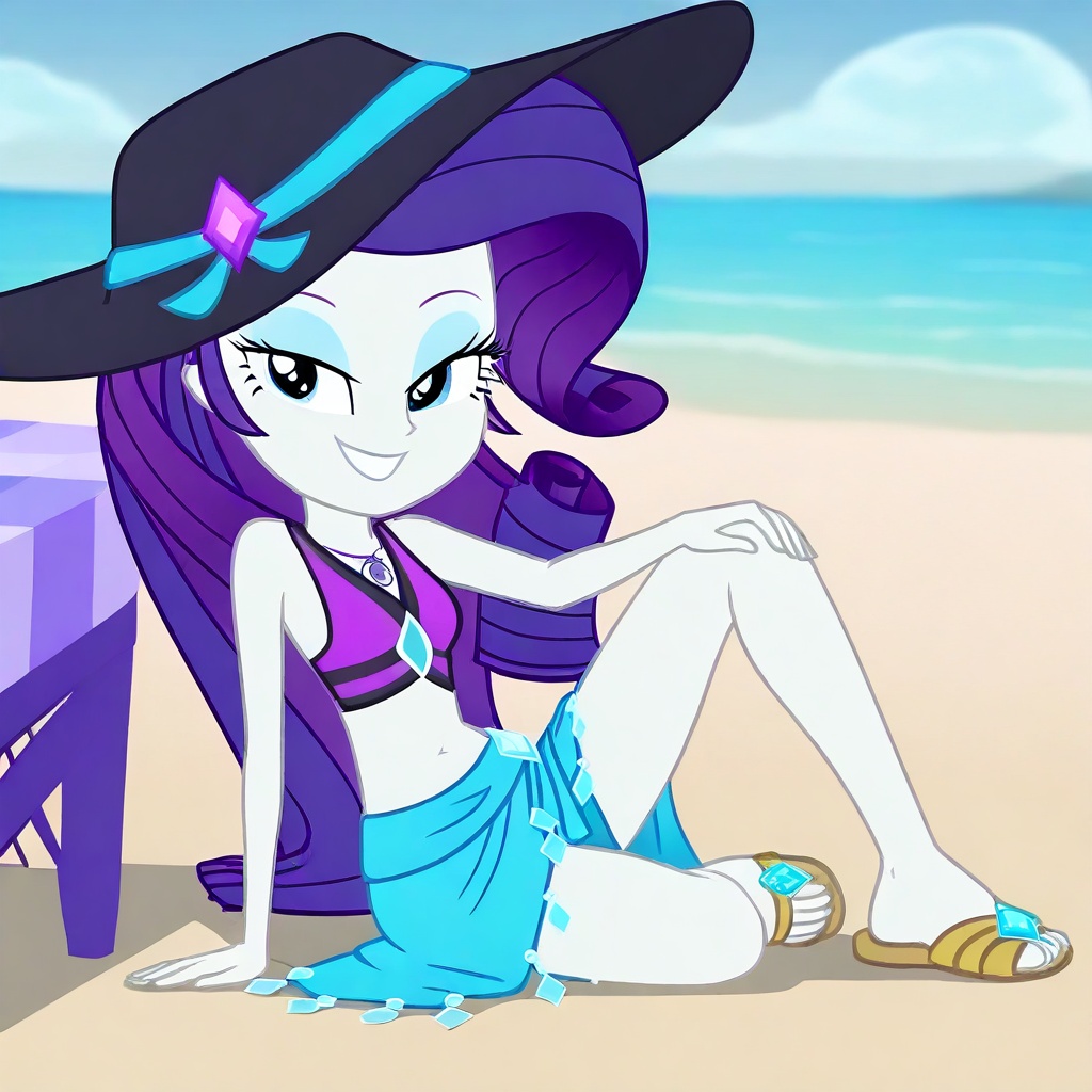 rarity_swimsuit,  Equestria Girls,  looking at you on Tensor.Art