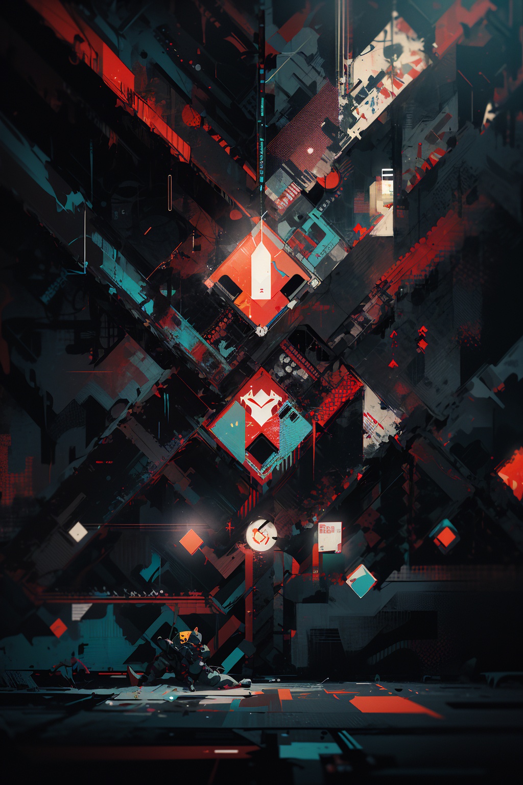 masterpiece,best quality,extremely detailed,colorful,(glitch art),(Abstract art),cinematic lighting,sharp focus,hdr,