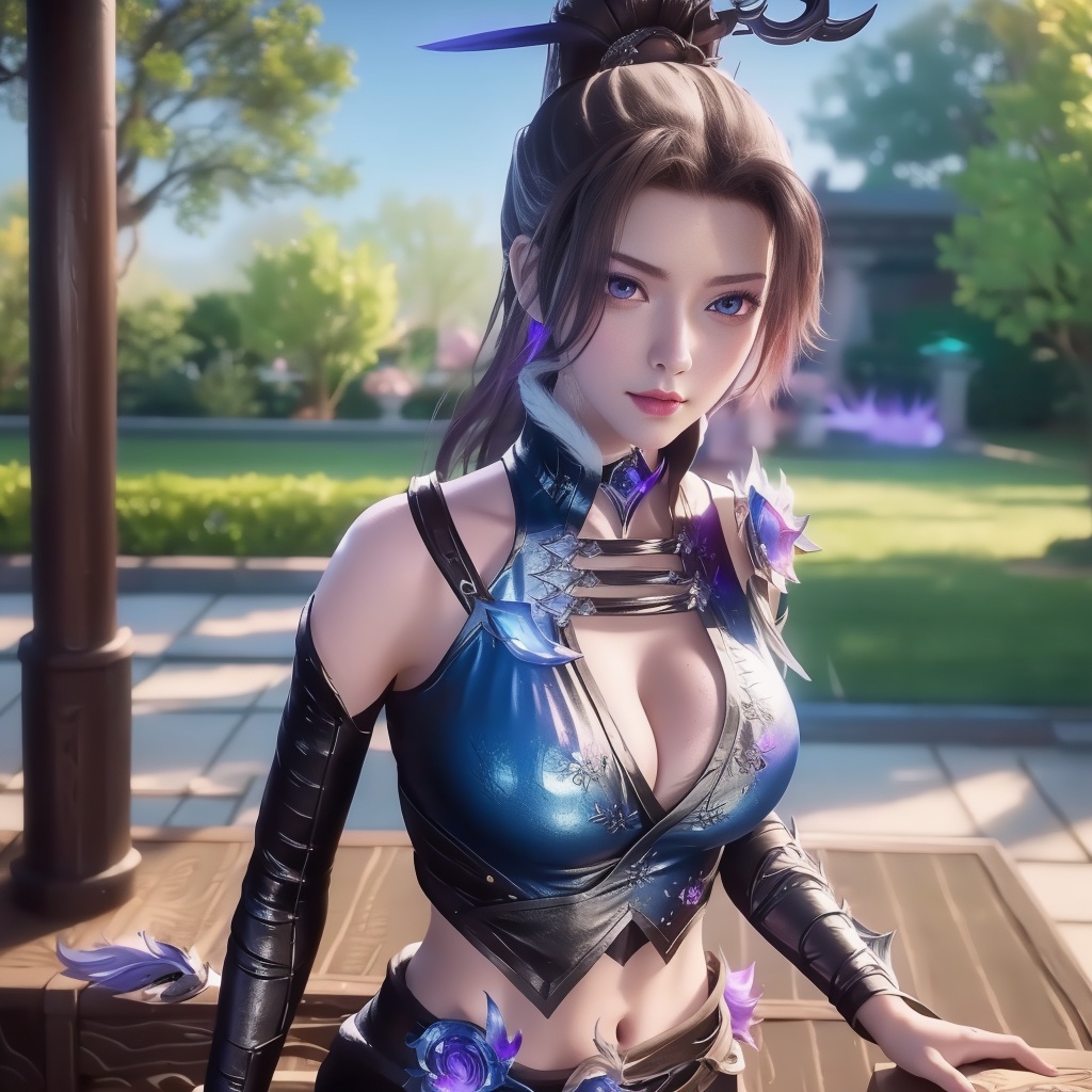 <lora:万界至尊-李雪衣-皮衣:0.8>, (,1girl, ,best quality, ),looking at viewer,  ,ultra realistic 8k cg,, ,masterpiece, (( , )),, , , spirit blossom \(league of legends\),   ,   (cleavage),,  (), ,,