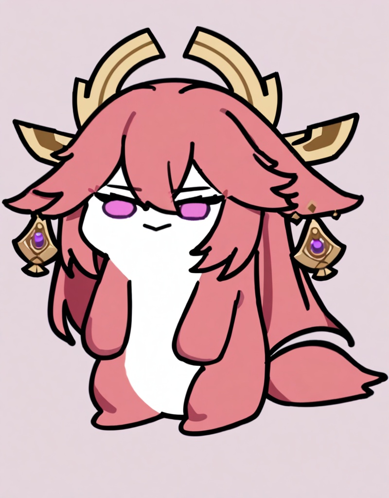 masterpiece, best quality, <lora:ponntaitachi-xl:1>,chibi,no humans, yae miko, 
